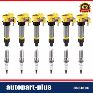 6Pack Ignition Coil & Spark Plug for Buick Enclave Chevrolet Camaro Cadillac CTS - Picture 1 of 14