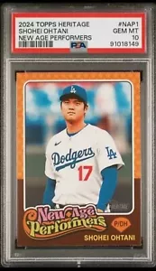 2024 Topps Heritage #NAP1 Shohei Ohtani New Age Performers PSA 10! - Foto 1 di 2