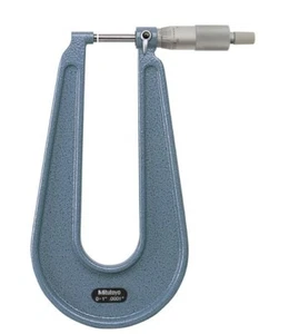 Mitutoyo 118-129 Deep Throat Sheet Metal Micrometer, 0-1" Range, .0001" - Picture 1 of 1