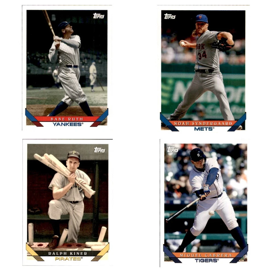 2019 Topps Archives MLB Baseball 1993 Design Base #s 201-300 Veterans Rookies  - Image 1 of 1