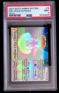Professor Filius Flitwick - 2001 WOTC Harry Potter Holo #15 - PSA 9 - Picture 1 of 2