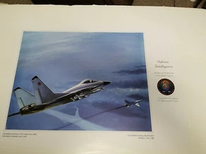 Soviet Fulcrum escorting a Blackjack Military Art Series II Threat in the 1980's - Picture 1 of 10