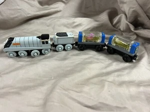Trenino ferroviario in legno Thomas Tank Engine lotto di 4 Spencer lotto - Foto 1 di 9