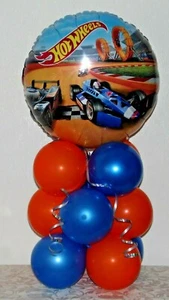 HOT WHEELS CARS - FOIL BALLOON DISPLAY - TABLE DECORATION - NO HELIUM NEEDED - Picture 1 of 1