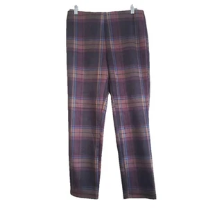 Straight Leg Madras Pants w/ Elastic Waist - Size Medium - WCpa020 - Picture 1 of 4