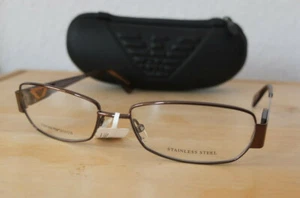 * Emporio Armani Brillenfassung EA 9669 YSB 135 + Etui 54x15 1-1 NEU - Picture 1 of 4