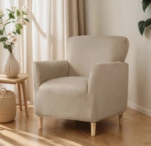 Fundas de terciopelo de lujo para sillón CARAMELO Cubierta de silla lavable - Imagen 1 de 7