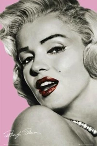 Marilyn Monroe : Pink Lips - Maxi Poster 61cm x 91.5cm new and sealed - Picture 1 of 1