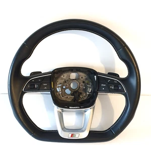 Audi Genuine Q5 SQ5 2017 Multi Steering Wheel Leather Flat Bottom 80A419091AFJAJ - Picture 1 of 15