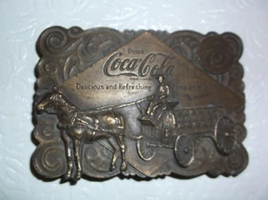 Drink Coca-Cola 1902-1977 - 75 Year Anniversary Collectable Coke Belt Buckle - Picture 1 of 1