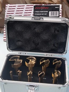 DUOTOOL 12-35mm Titanium-Coated Forstner Set Hinge Hole Drilling Wood Drill Bits - Picture 1 of 15