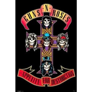 2023 PÓSTER DE GUNS N ROSES APETITO POR DESTRUCCIÓN 24x36 NUEVO ENVÍO GRATUITO - Imagen 1 de 1