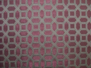 17 Metre Honeycomb Amethyst Woven Jacquard Fabric Curtain Upholstery Cushion - Picture 1 of 17