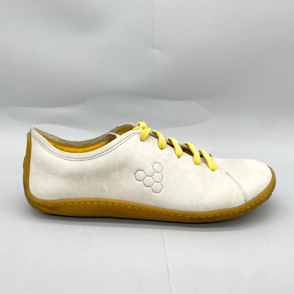 Zapato Deportivo Vivobarefoot Little Sun Addis 41 10 Cuero Crema Minimalista Foto 1 de 4