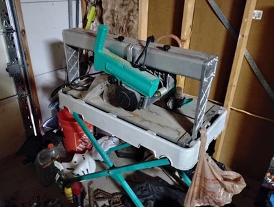 Imer Combicut 200VA 8”  Tile Saw with Stand. Cuts 24” W/plunge & does Miter Cuts - Image 1 of 4