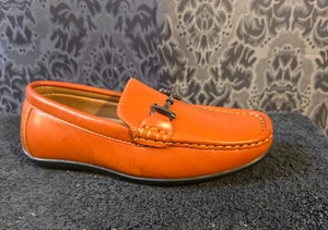XRay-Boy's Coñac Marrón Toblin Hebilla Cruzada Zapatos de Vestir Sin Cordones Talla 12 - Imagen 1 de 8