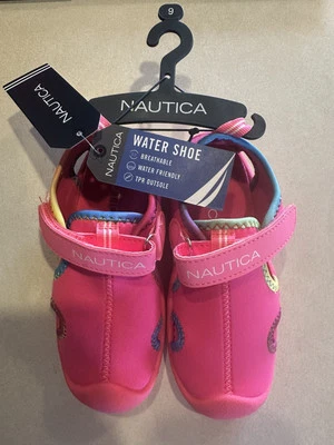 NEW Nautica Little Kids Pink Water Shoes Sport Sandals Kettle Gulf Multiple Size - Image 1 of 4