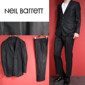 BLACKBARRETT NEIL BARRETT Glossy Design Logo Pattern Suit Set - Picture 1 of 10
