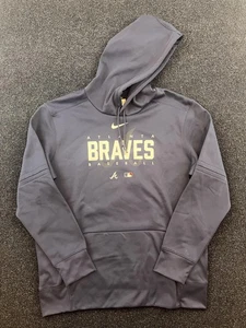 Atlanta Braves Hoodie Mens XL MLB Baseball Nike Therma-Fit Pullover Sweatshirt - Picture 1 of 5