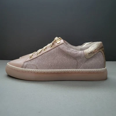 Johnston and Murphy Callie Champagne Gold Blush Glitter Casual Shoe Women US 8.5 - Image 1 of 4