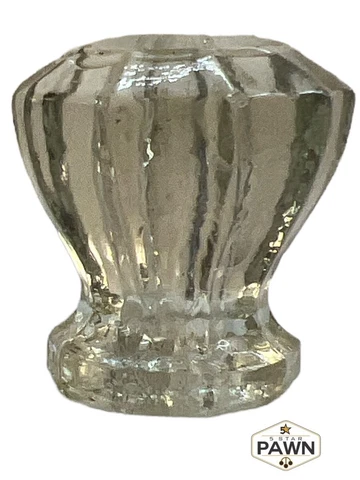 Antique Glass Kitchen Cabinet Drawer Knob Vintage 1.5" Wide Ornate 1 (FVS016778) Cover