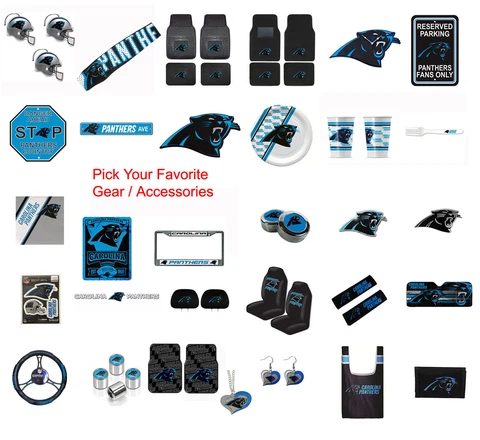 Brand New NFL Carolina Panthers Pick Your Gear / Accessories Official Licensed Cover