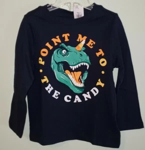 Old Navy Boys 12-18 18-24 2T 4T 5T Long Sleeve Halloween Tee T-Shirt DINO #10222 - Picture 1 of 3