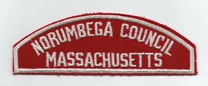 Norumbega Council, Massachusetts RWS, Red & White Strip, Mint - Picture 1 of 1
