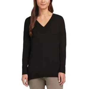 Matty M Ladies V-Neck Sweater Black XL - Picture 1 of 3