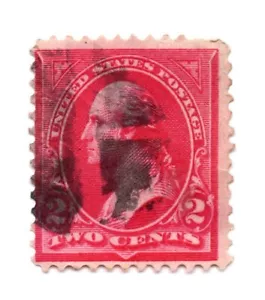 1897 SELLO US SCOTT 267 ""Washington"" 2 CENTAVOS USADO Perf 12 (a9) - Imagen 1 de 1