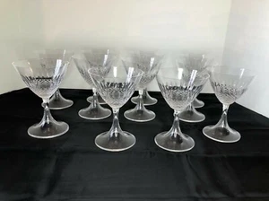 Vintage Lalique 11 Crystal Champagne/Sherbet Glasses - Picture 1 of 7