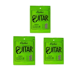 3 Sets of 6 Pcs Orphee TX620 Guitar Strings Replacement for Acoustic Guitar R8C0 - Picture 1 of 7