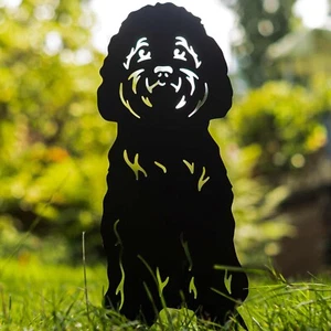 Labradoodle Cockapoo Silhouette Gifts Dog Owner Home Decoration Garden Ornaments - Picture 1 of 48