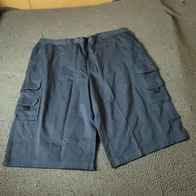 KingSize Shorts Mens Big Tall 50   Blue Khaki Chino Cotton Cargo - Image 1 of 4