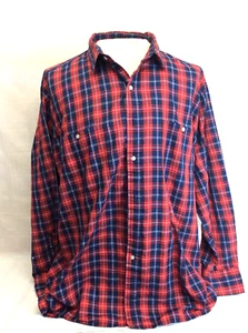 Camisa de hombre vintage Steeplechase a cuadros de algodón/poliéster con botones 2x - Imagen 1 de 14