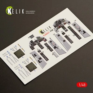 KeliK K48041 Scale 1:48 F-5B Freedom Fighter interior 3D decals for Kinetic kit - Bild 1 von 24