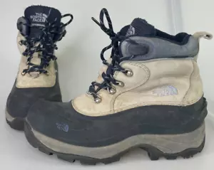 The North Face Womens 015605 Beige Black Suede Lace Up Ankle Hiking Boots 8 - Picture 1 of 6