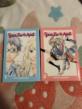 Your Lie in April Vol. 1-2 Manga English Naoshi Arakawa Kodansha Comics VGC 