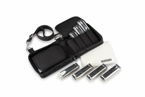 F/S NEW SUZUKI MANJI M-20 7 Set 10 Holes Harmonica (G.A.Bb.C.D.E.F) from Japan - Picture 1 of 9
