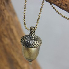 Acorn Korean Hazelnut Version Fur Chain Necklace Sweater Fashion