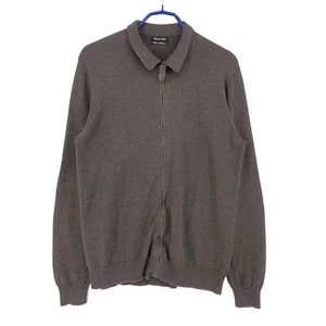 MASSIMO DUTTI Men 5% Cashmere Zip Cardigan Jumper Sweater Size M - Picture 1 of 9