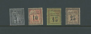 Estampillas de gato de Guadalupe Scott # 6 7 8 9 en muy buen estado (#9 sin goma) $139 colonia francesa - Imagen 1 de 2