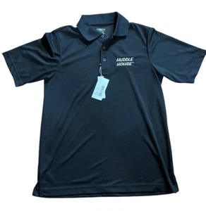 Huddle House Crew Uniform Small Black Polo Shirt New Employee Workwear NWT - Picture 1 of 6