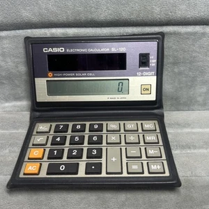 VTG CASIO SL-120 Electronic High Power Solar Cell Calculator 12-Digit Japan READ - Picture 1 of 14