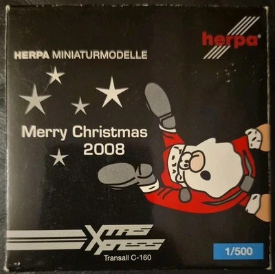 Herpa Minaturmodelle Xmas Xpress Transall C-160 505055 Navidad Modelo Avión Foto 1 de 4