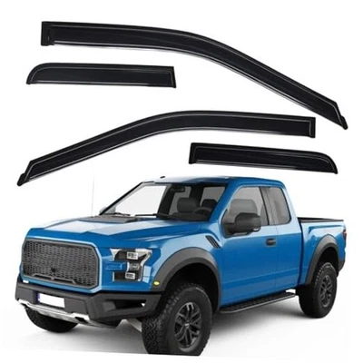  Visera de ventana de ventilación automática de montaje exterior extra duradera, se adapta a Ford F 2015-2025  Foto 1 de 4