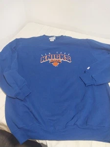 VTG New York Knicks Crewneck Sweatshirt The Game Size Large NBA 90s - Picture 1 of 6