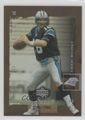 2001 Upper Deck Rookie F/X UD Rookies /750 Chris Weinke #246 RC - Image 1 of 2