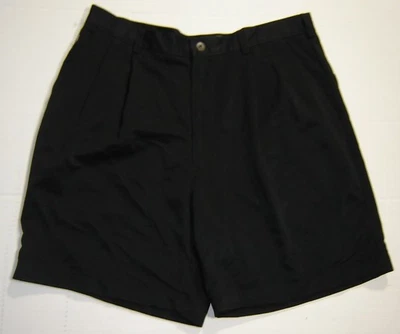 Croft and Barrow Mens Microfiber Golf Short Black Pleated New Size 36 - Image 1 of 4