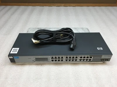 HP ProCurve 1800-24G J9028B 24-Port Gigabit Ethernet Switch w/ PWR Cable incl. - Image 1 of 4